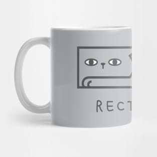 Cat in Rectangle Shape Mug